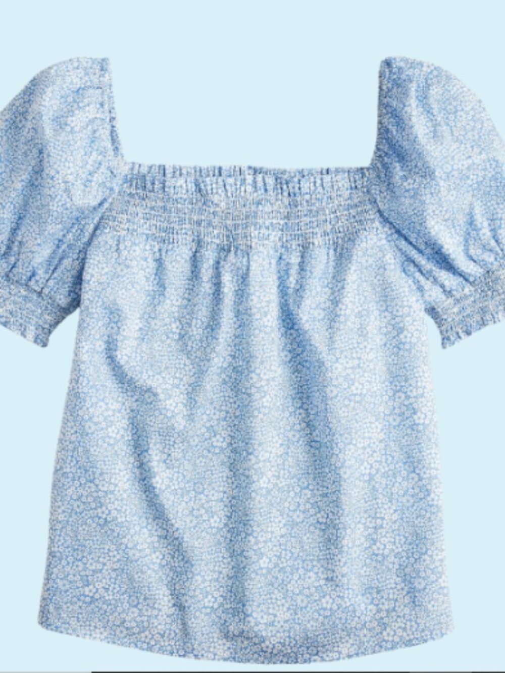 J.Crew Blue And White Floral Blouse - Women | Color: Blue/White Size MED